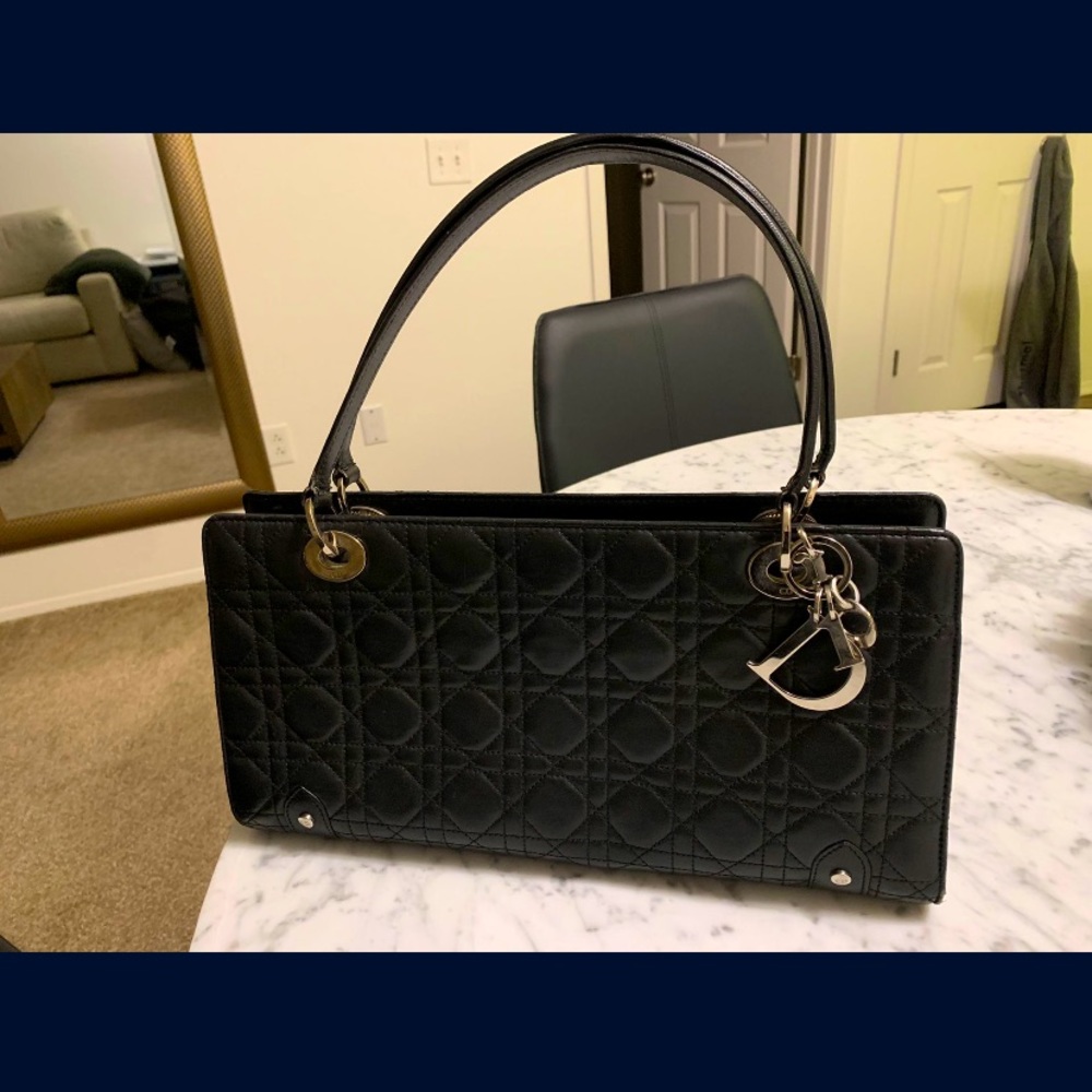 East west Dior lady bag